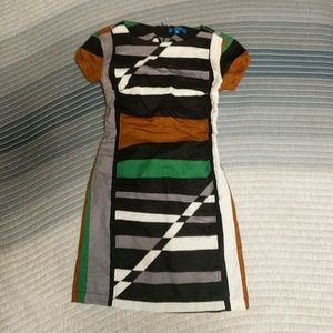 Derek Lam abstract striped dress